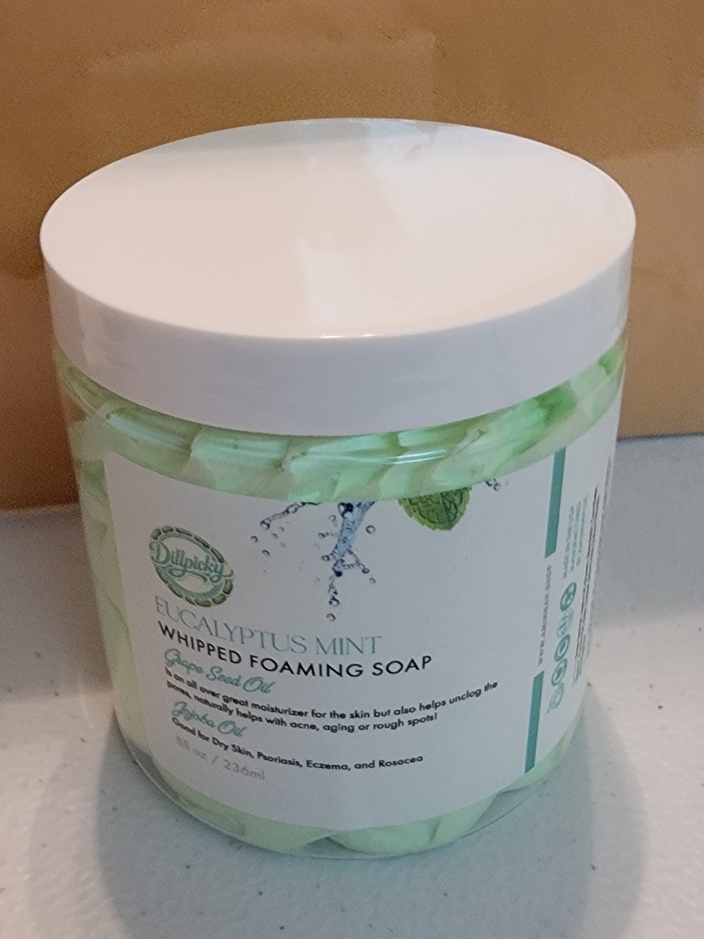 Eucalyptus Mint Whipped Foaming Soap - Mint Green